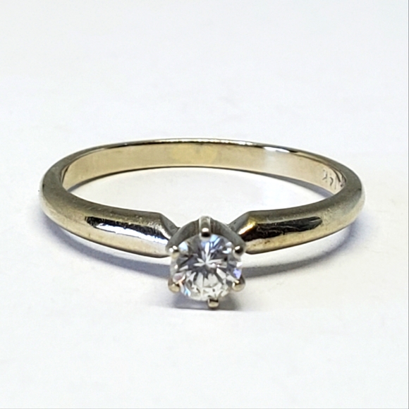 Vintage Jewelry - Vintage Prism-Lite Diamond 14k White Gold Engagement Ring